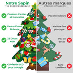 Sapin de Noël Montessori Enfant en Feutre