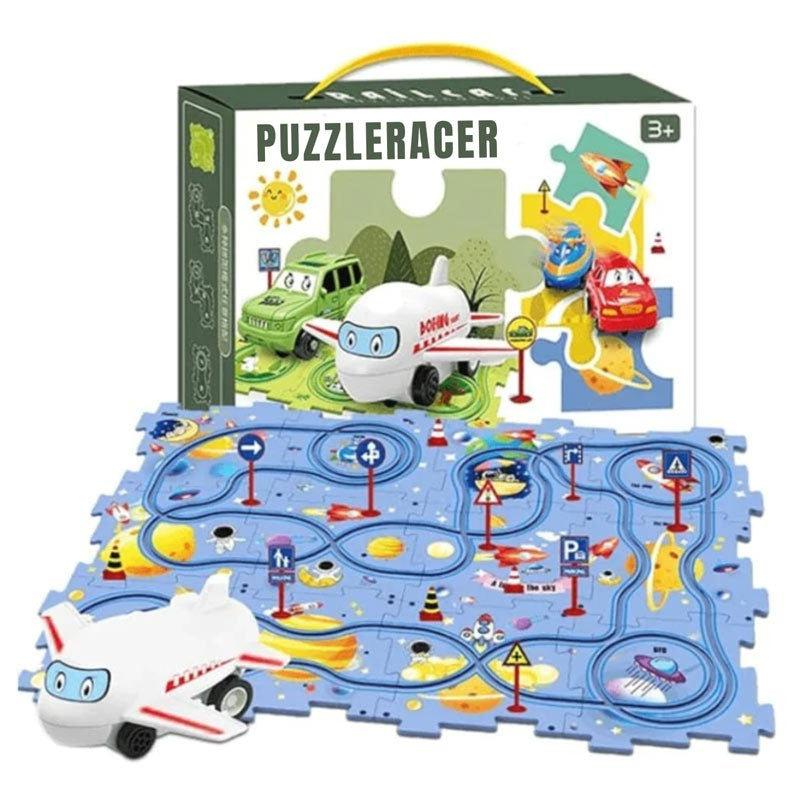 PuzzleRacer - Circuit Puzzle Éducatif pour Enfants